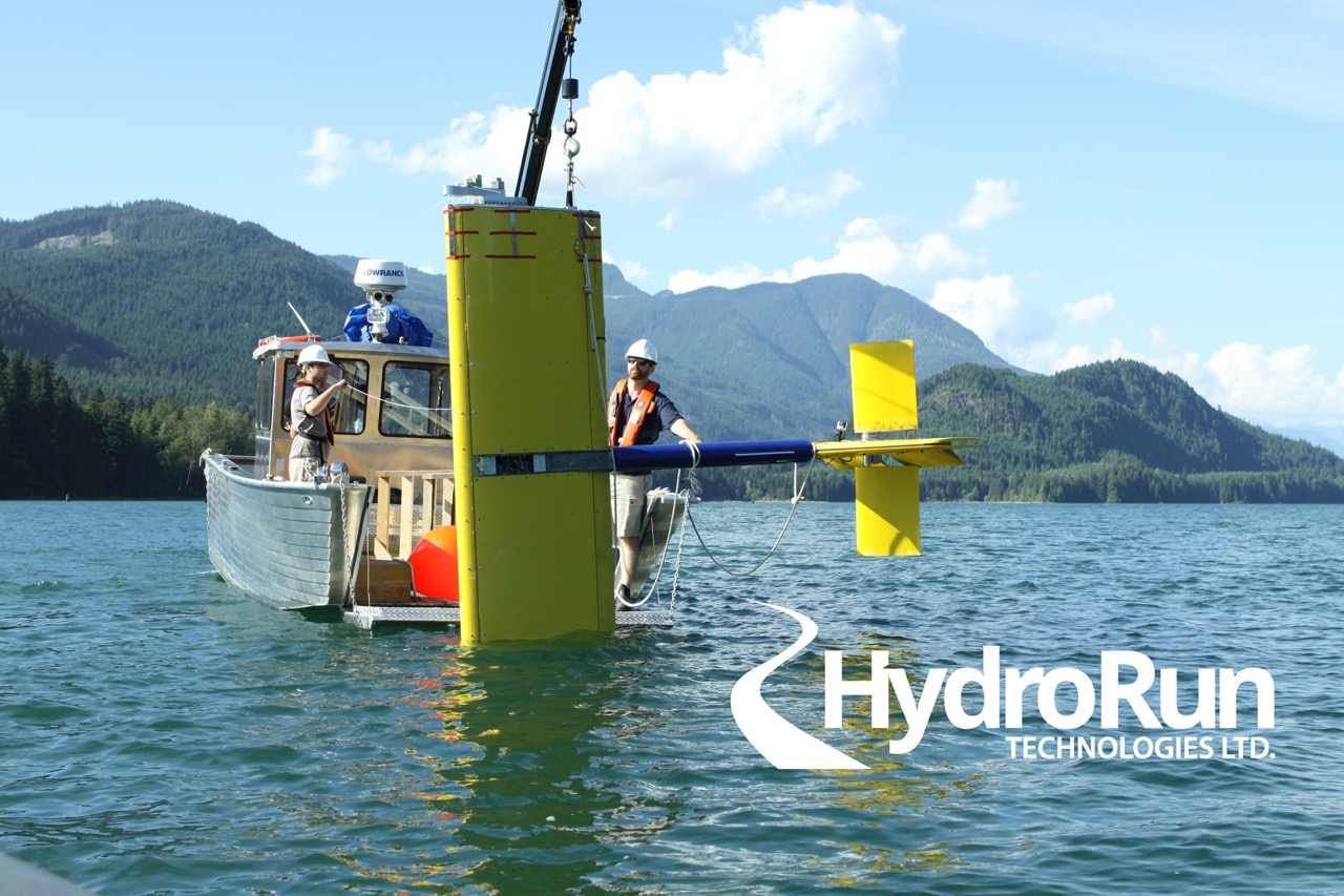 HydroRun Technologies - Hydrokinetic power system with autonomous tethered glider on lake